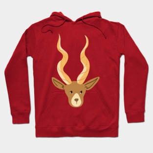 Deer with Antler Design Hoodie